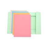CARTELLA A 3 LEMBI IN CARTONCINO ARCHIVIA COLORI TENUI