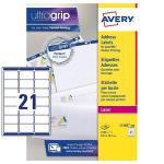 ETICHETTE ADESIVE ULTRAGRIP STAMPABILI 63,5X38,1 AVERY