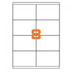 ETICHETTE ADESIVE SU FOGLIO A4 F.TO 105X72 C502