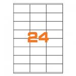 ETICHETTE ADESIVE SU FOGLIO A4 70X36 C500