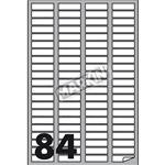 ETICHETTE ADESIVE SU FOGLIO A4 46X11