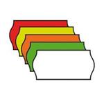ROTOLO ETICHETTE PER PREZZATRICE 26X12 ONDA/RETT.COLORATE